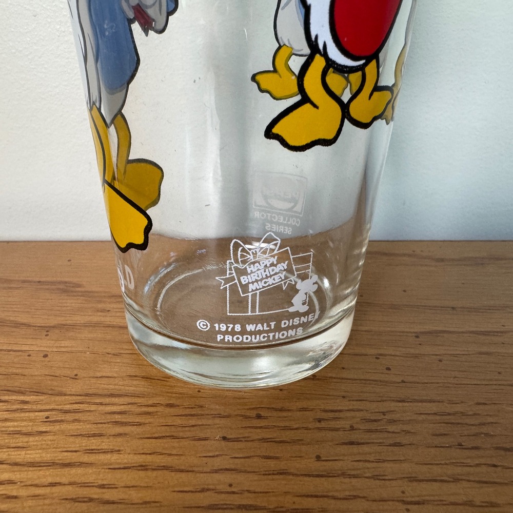 Vintage 1978 Pepsi Collector Series Donald Duck Glass Walt Disney Productions‎ - Picture 3 of 9